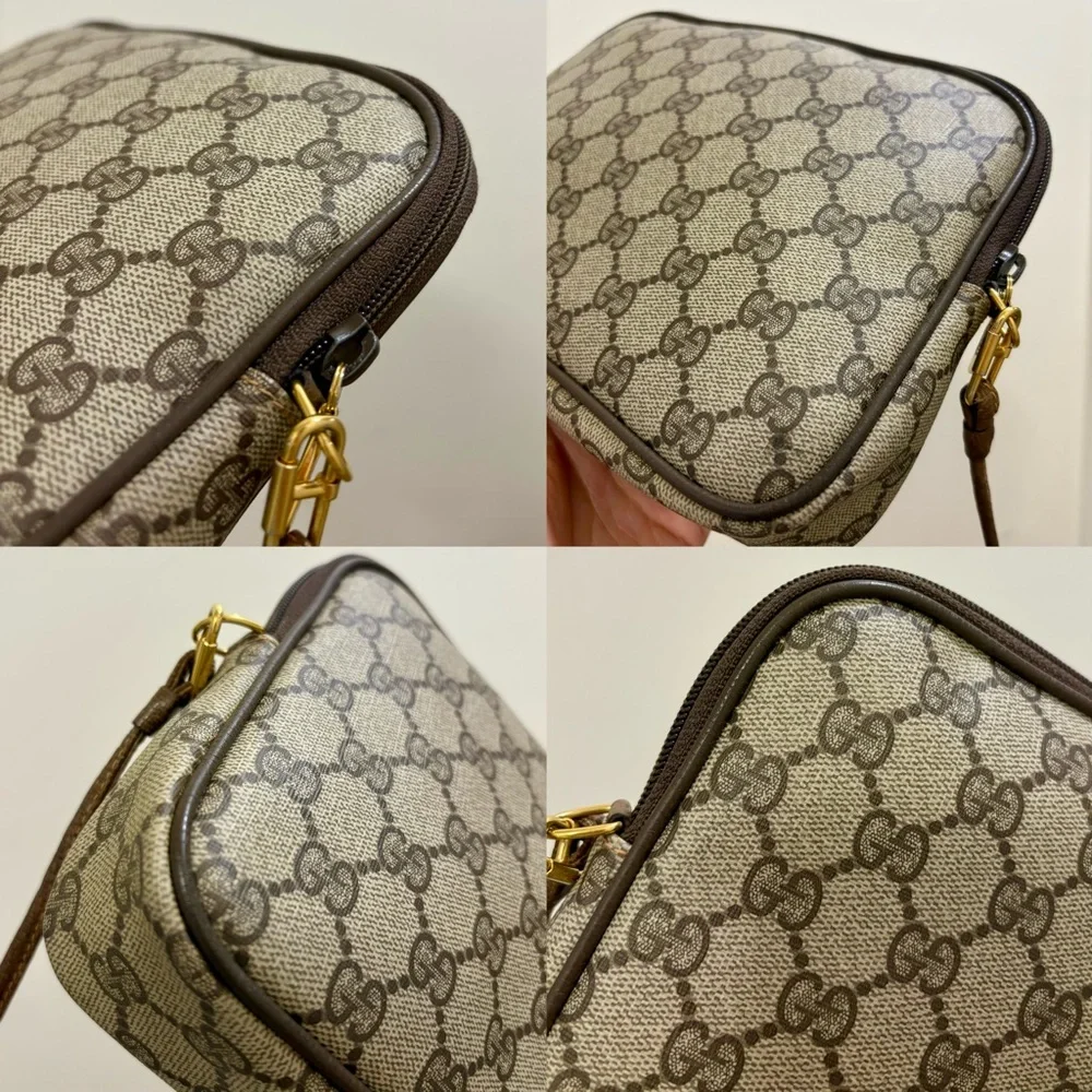 GUCCI monogram interlocking Auth VTG Clutch Crossbody Shoulder Bag💫 - Picture 14 of 17